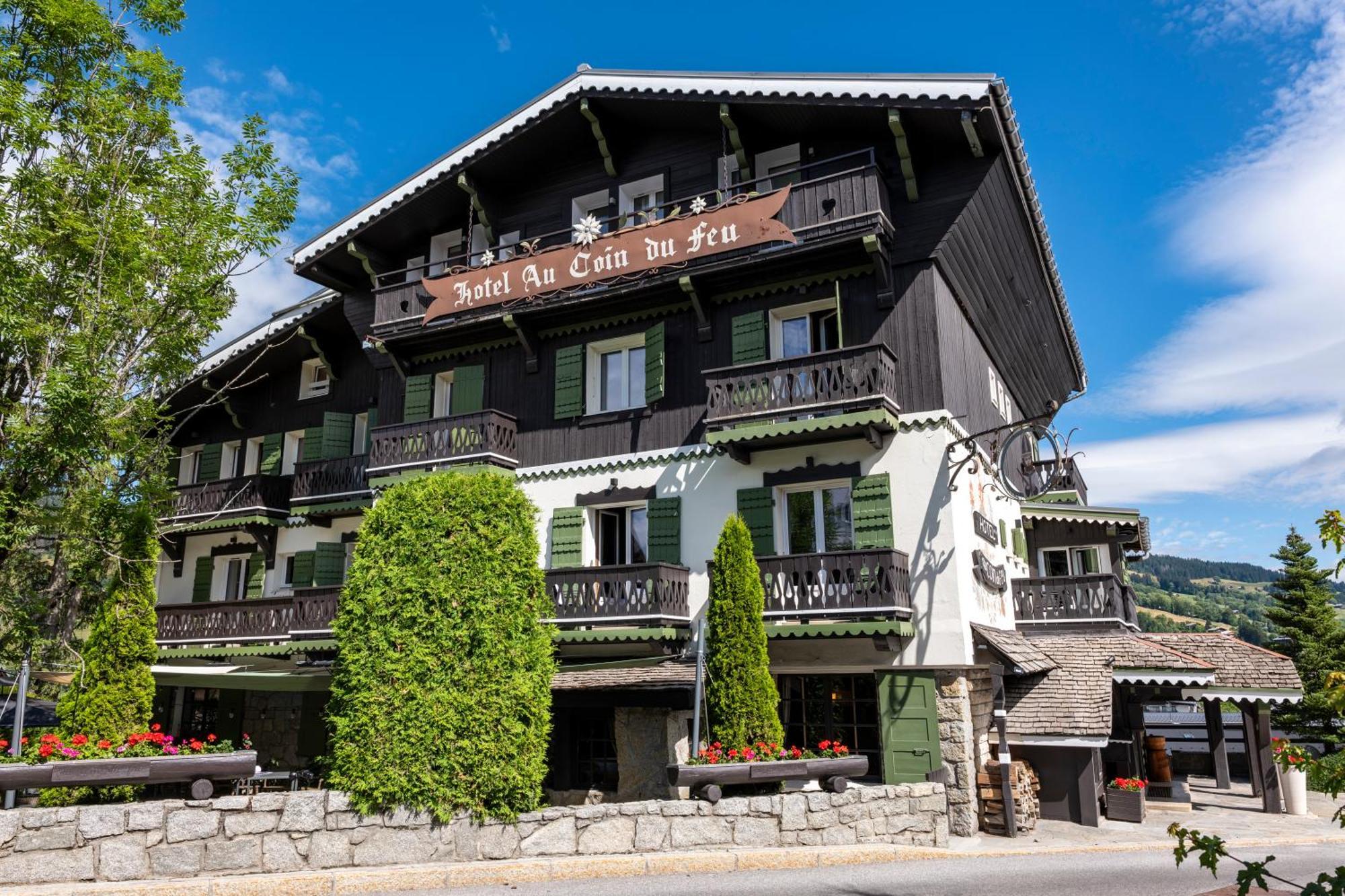 Au Coin Du Feu Hotel Megève Exterior foto